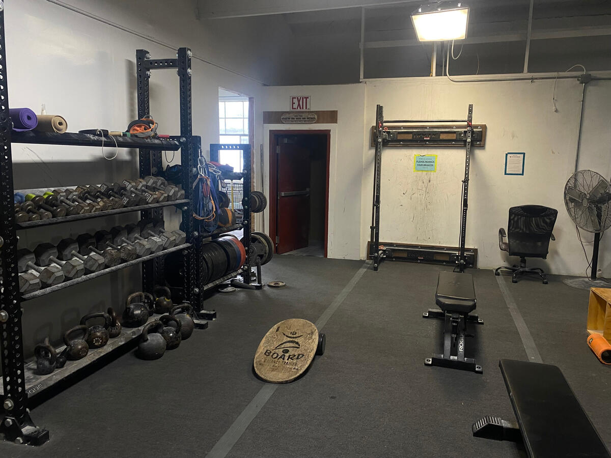 Far North weights and strength training area
